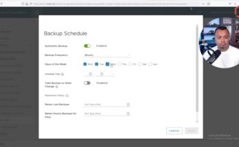 VMware SDDC Manager backup configuration