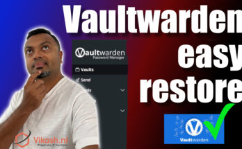 Restore Vaultwarden password database from backup