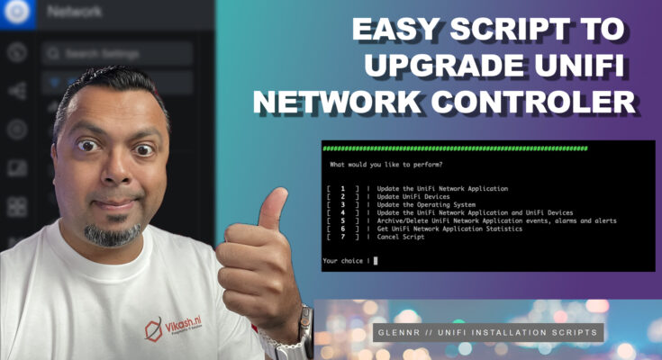 Upgrade Unifi Network Application software with a clever script