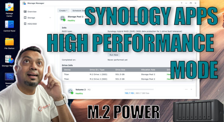 Use the high performance M.2 NVMe Storage Pool to run apps